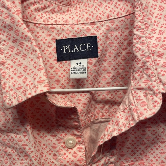 Boys Children’s Place button up short sleeve casual dress shirt smart looking - Picture 5 of 6